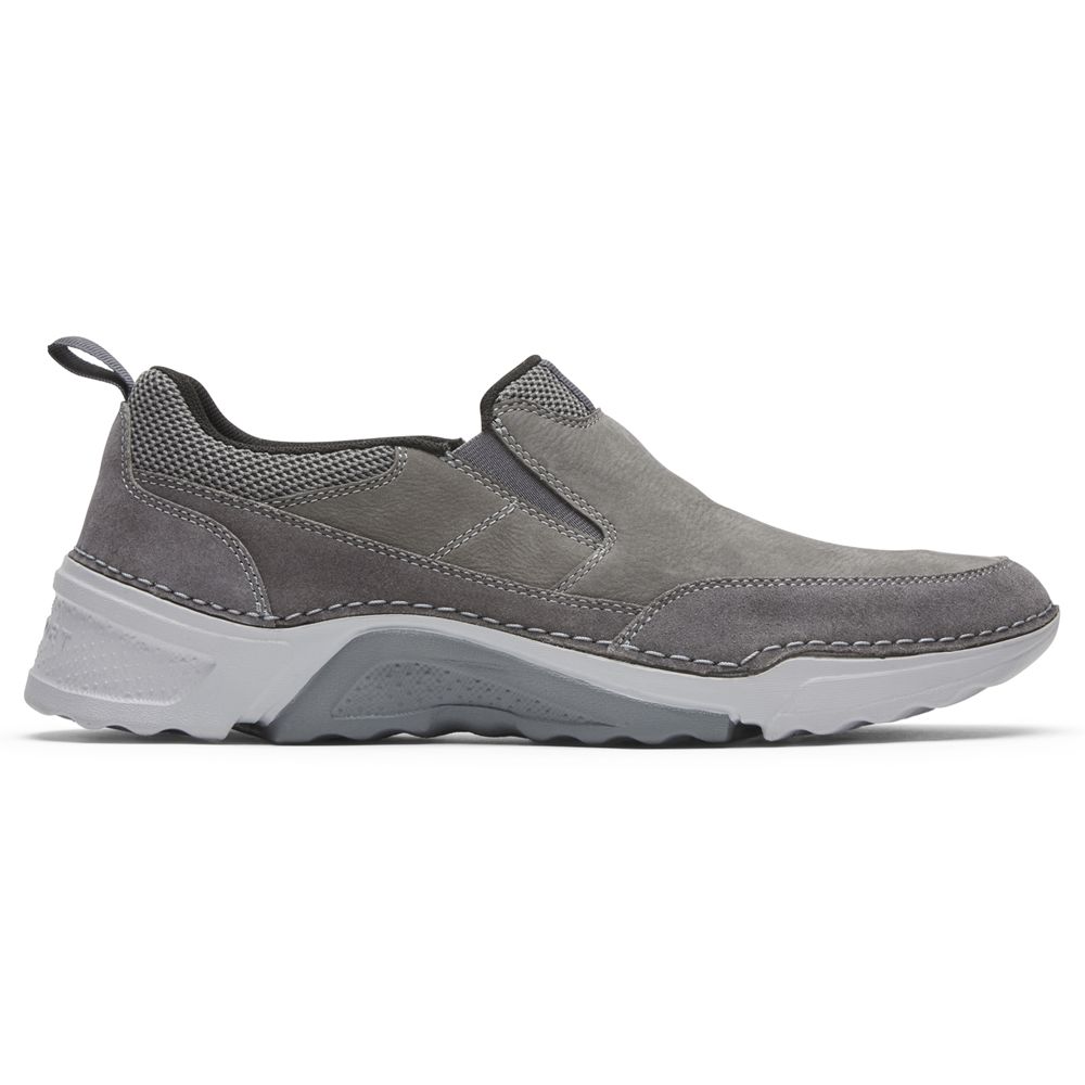 Rockport Men's Rocsports Slip-On Walking Shoes - Steel Grey - USA (9015VZAWH)